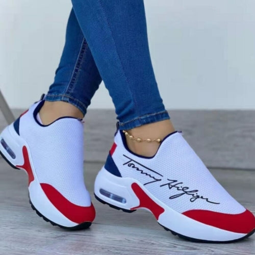 Casual Breathable Wedge Sneakers for Women